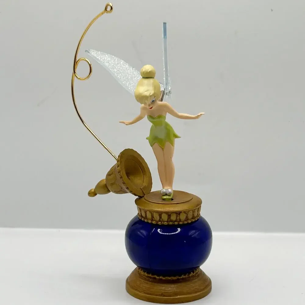 Hallmark Tinkerbell Walt Disney Peter Pan 2002 Wind-Up Christmas Ornament EUC